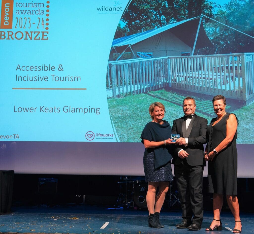 Lifeworks charity champions inclusive tourism at devon tourism awards 2023/24 3